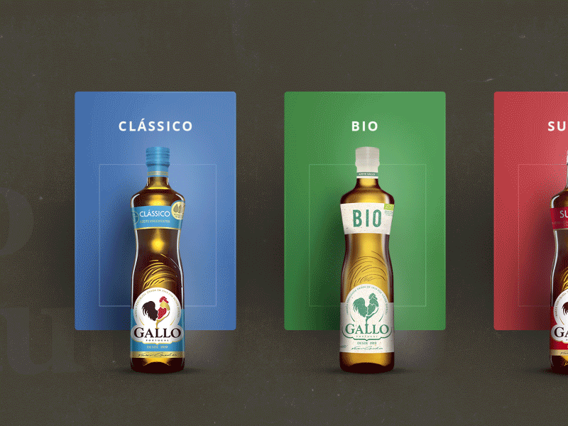 Product cards concept azeite bottle card design gallo interface motion oil olive oliveoil ui ux