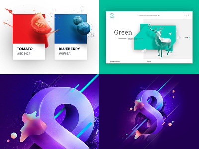 2018 top 4 8 card color cosmos graphic infinite interface light pantone poster print space type ui website