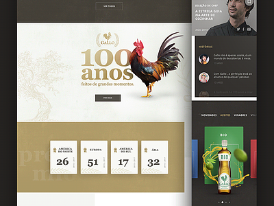 "Gallo - Olive oil" site proposal digital digital art filipesj gallo graphic interface oliveoil ui ux webdesign