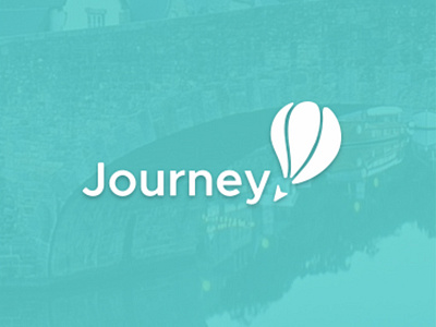 Journey app balloon journey logo travel