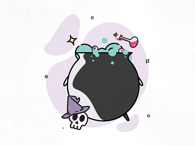 Witchy Doodle II doodles illustration potions witch