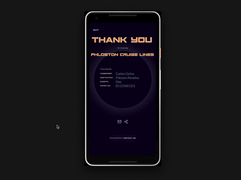 Daily UI: Thank You