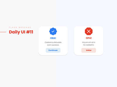 Flash Message - Daily UI dailyui design ui