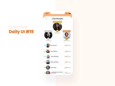 Leaderboard - Daily UI dailyui design ui