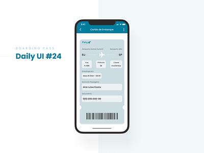 Boarding Pass - Daily UI dailyui design ui