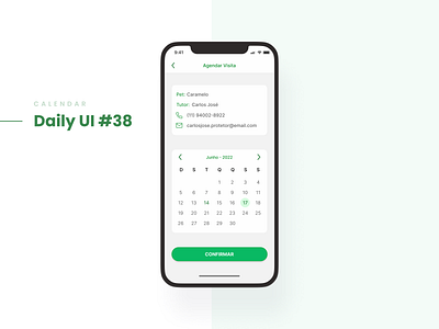 Calendar - Daily UI dailyui design ui