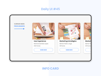 Info Card - Daily UI dailyui design ui