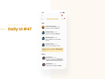 Activity Feed - Daily UI