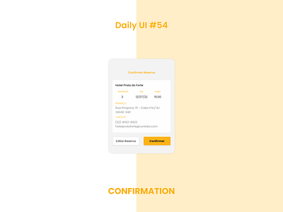 Confirmation - Daily UI dailyui design ui