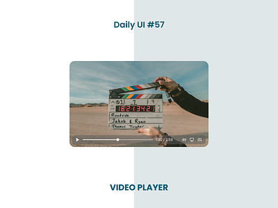 Video Player - Daily UI dailyui design ui