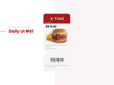 Redeem Cupom - Daily UI dailyui design ui