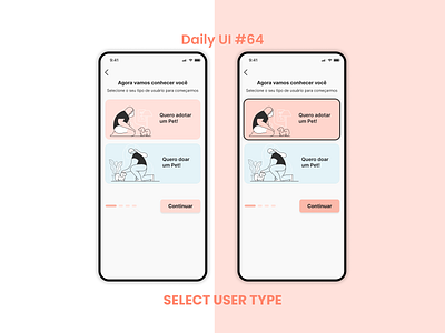 Select User Type - Daily UI