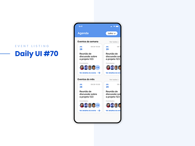 Event Listing - Daily UI dailyui design ui