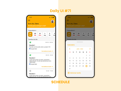 Schedule - Daily UI dailyui design ui