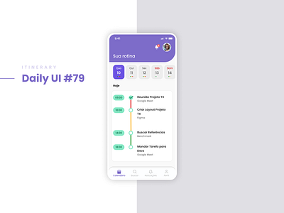 Itinerary - Daily UI dailyui design ui