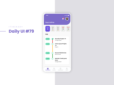 Itinerary - Daily UI