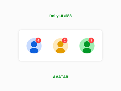 Avatar - Daily UI dailyui design ui