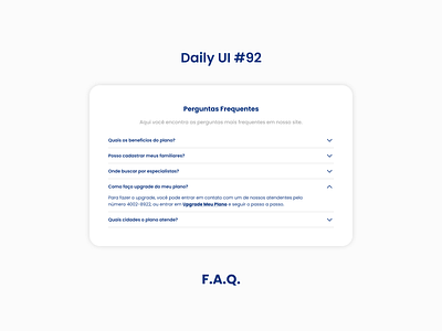 F.A.Q. - Daily UI