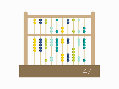 DailyUI // Day 4 : Calculator 004 abacus beads calculator number ui