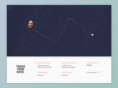 DailyUI 20: Location Tracker