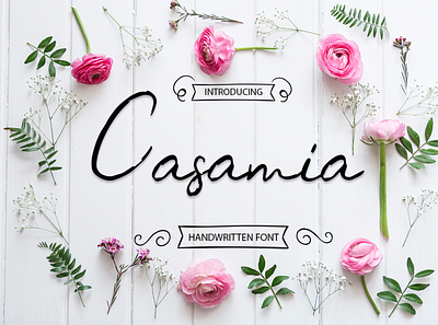 Casamia script font