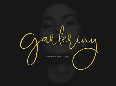 Garleriny hand drawn signature font