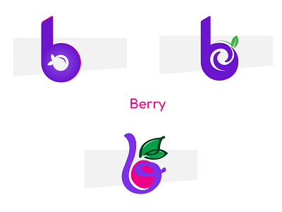 Brand berry B branding logo