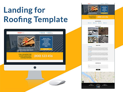 Roofing template for landing design design for landing roofing template