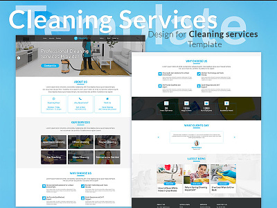 Design for Cleaning Services Template cleaning design for services template