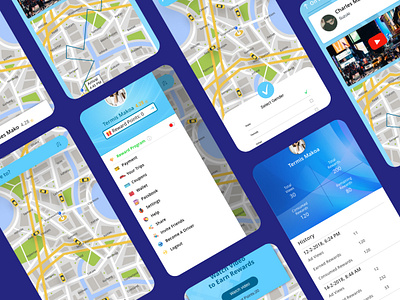 Unicar Australia australia ride app ride share user experience design user inteface