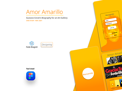 Amor Amarillo - Mobile app app branding design graphic design icon logo typography ui ux