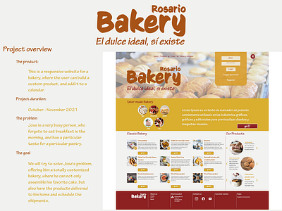 Rosario Bakery - Web Resposive