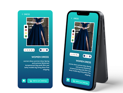 E-Commerce Shop(Single Item) app design ui ux