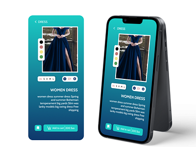 E-Commerce Shop(Single Item) app design ui ux