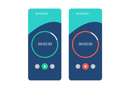 Countdown Timer app countdown timer design ui ux