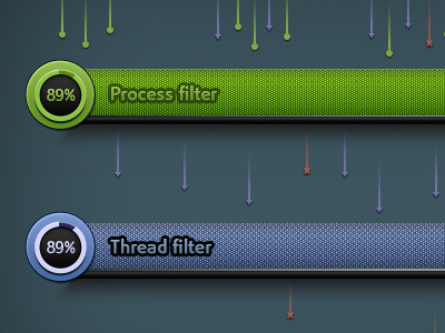Antivirus filter design antivirus app application dark filter process thread virus