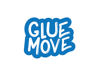 GlueMove logo connected glue logo move