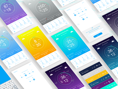 Sailing Aura Weather App android app dashboard design ios product ui ux weather