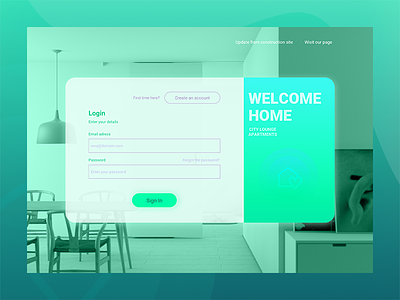 Apartment Payments Management Tool Login Page
