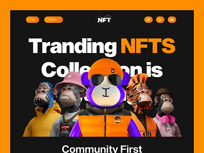 NFT Marketplace Website colorful web header moonstar nft nft nft landing page nft marketplace nft website ui web web3