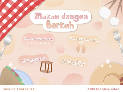 Makan dengan berkah - Poster Infografis