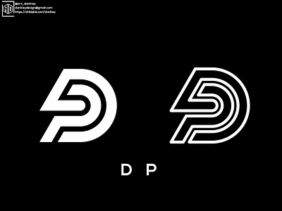 Logo monogram DP by art_dankley on Dribbble