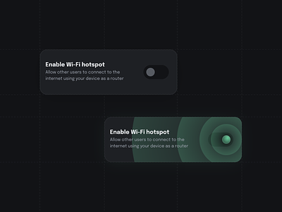Hotspot switch | Daily UI Challenge 015 (ON/OFF switch) 015 dailyui design graphic design hotspot mobile settings sketch switch ui wifi