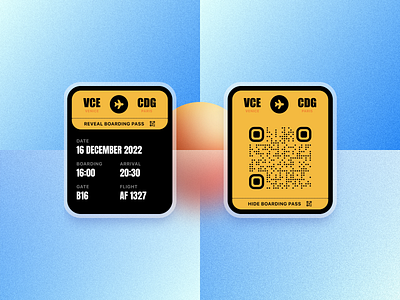 Simple Boarding Pass | Daily UI Challenge 024 (Boarding Pass)