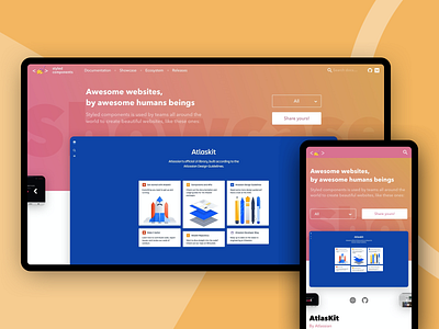 Styled Components Showcase page opensource site styledcomponents ui webdesign website