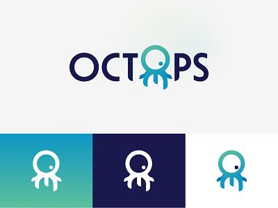 Octops 🐙 • By VGD Technologies brand brand identity branding corporate logo graphic design illustration logo octops octopus octopus brand octopus icon octopus logo software development company