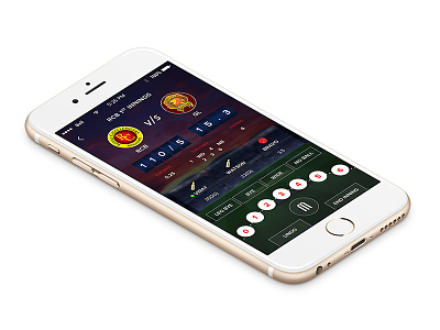 Scoring App cricket live scoring new concept playing scoring app ui design