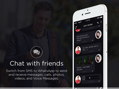 Whatsapp Redesign chat chatting funapp social app socialmedia