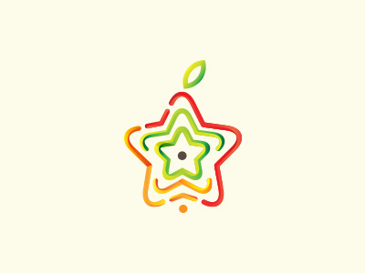 Start Fruit color food fruit star