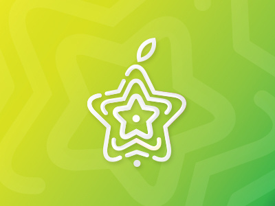 Start Fruit3 color food fruit star